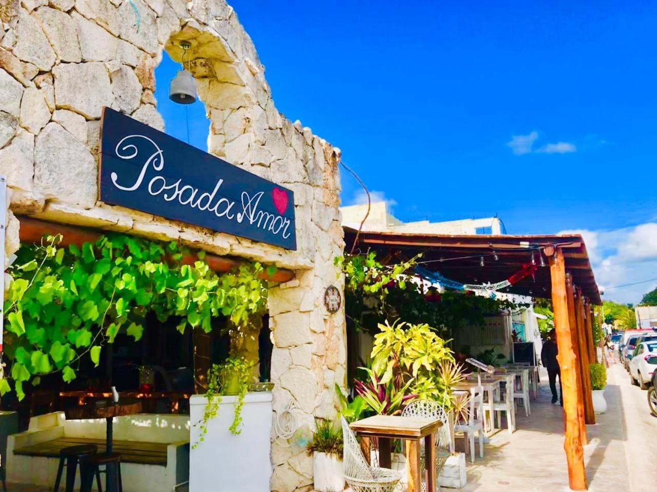 Posada Amor Hotel Boutique Puerto Morelos Exterior photo